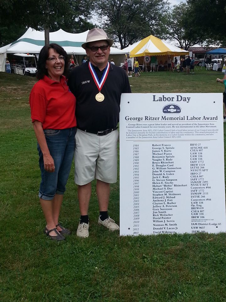 Southern Tier Labor Award Winner David Wilkinson ‘Snubbed’ By GOP Chautauqua County Executive Gregory Edwards At Jamestown Labor Day Event